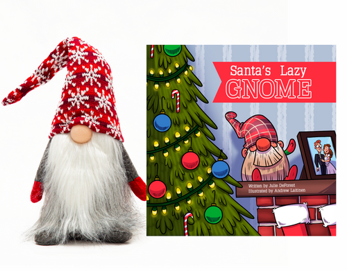 Santa's Lazy Gnome | Book & Snowflake Gnome| The Alternative to Elf