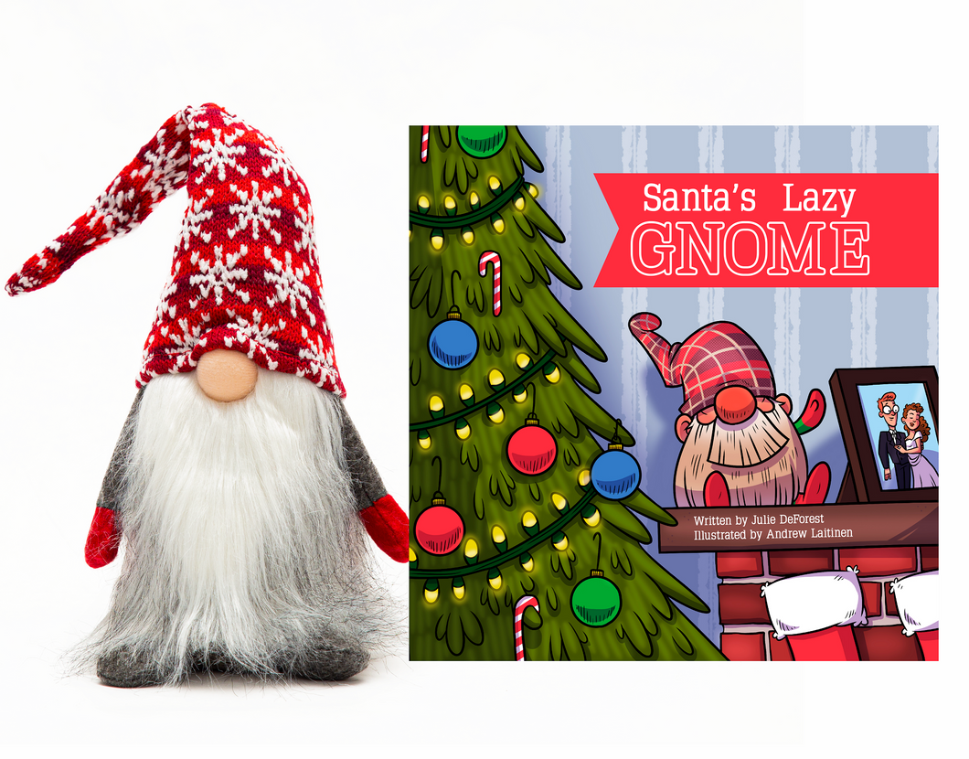 Santa's Lazy Gnome | Book & Snowflake Gnome| The Alternative to Elf