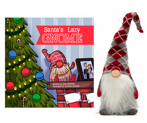 Santa's Lazy Gnome | Book & Argyle Gnome| The Alternative to Elf