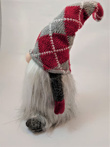 Santa's Lazy Gnome: Plush Argyle Gnome