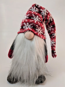Santa's Lazy Gnome: Plush Argyle Gnome