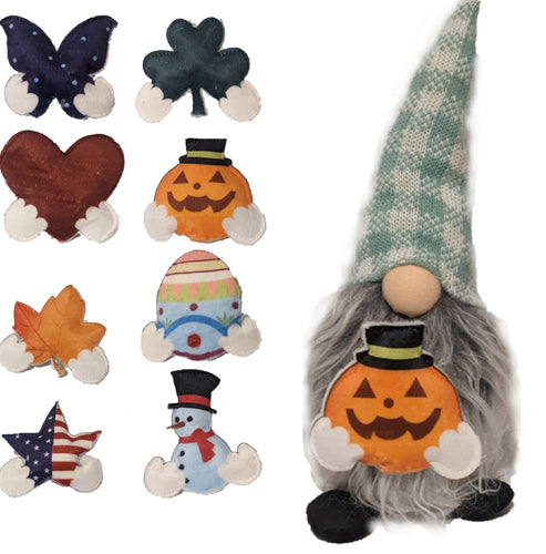 Lazy Gnome | All-Season Décor | Picnic Green with 8 adorable & interchangeable symbols