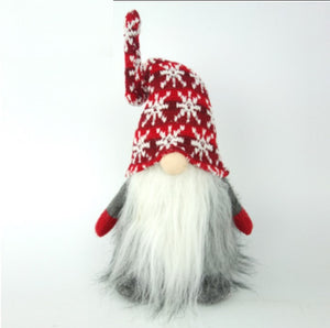 Santa's Lazy Gnome: Plush Argyle Gnome